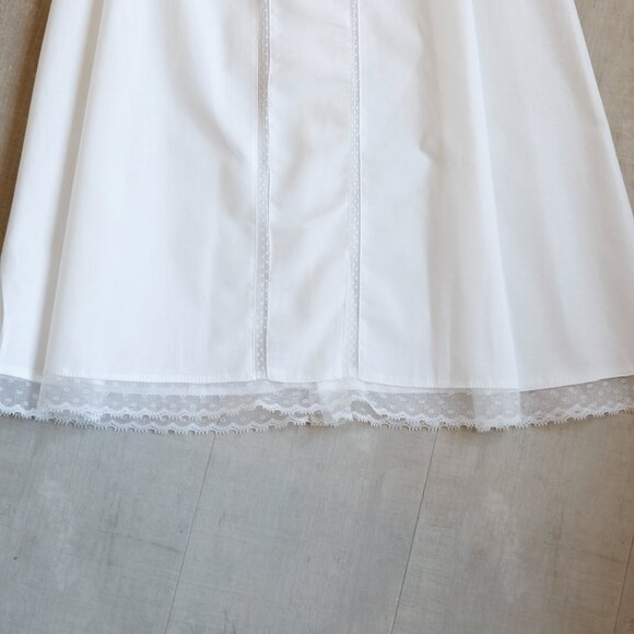 White Heirloom Special Occasion Portrait Gown Slip & Bonnet Set 100% Cotton NWT - Picture 7 of 8
